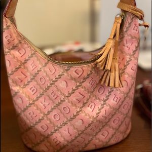 Beautiful, well kept Dooney and Burke Canvas Hobo